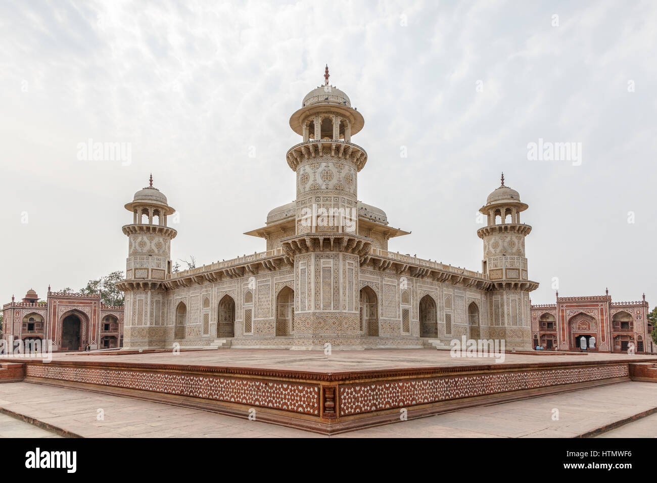 Grabmal des Itimad-Ud-Daula, Agra, Indien Stockfoto