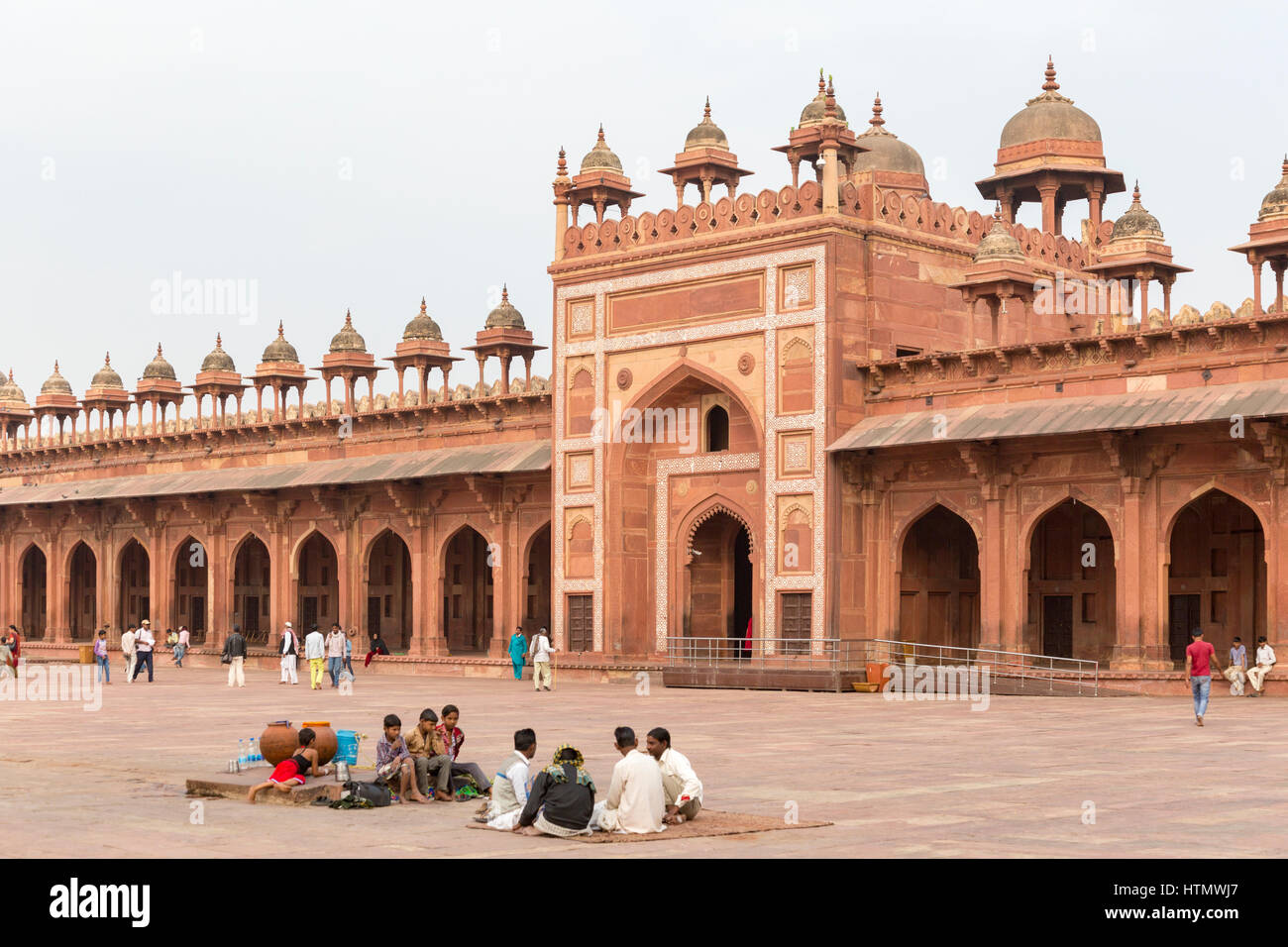 Jami Masjid Moschee, Fatehpur Sikri, Indien Stockfoto