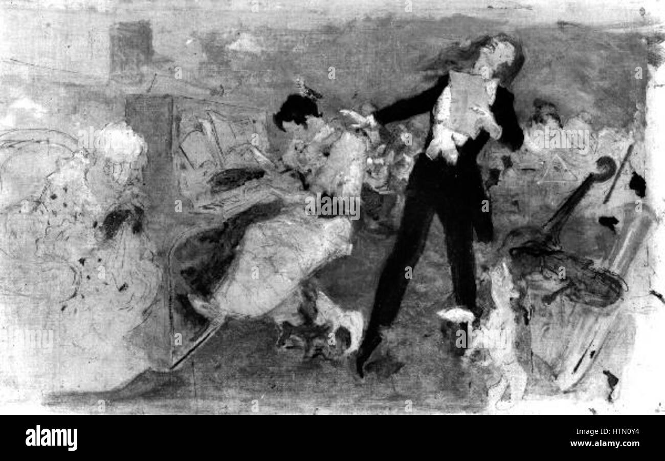 Ludek Marolds Figurenstudie aus dem späten 19. Jahrhundert zeigt seine Expertise in der Erfassung der menschlichen Form mit bemerkenswerter Präzision und Tiefe, die den Stil des tschechischen Realismus widerspiegelt. Stockfoto