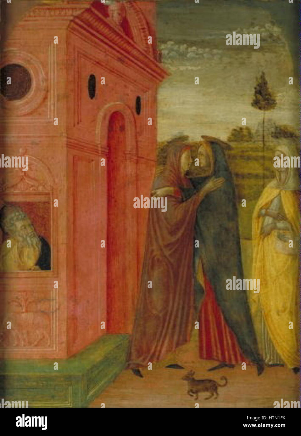 Jacopo da Montagnana 1440 1448-1499-Navstiveni P. Marie Stockfoto