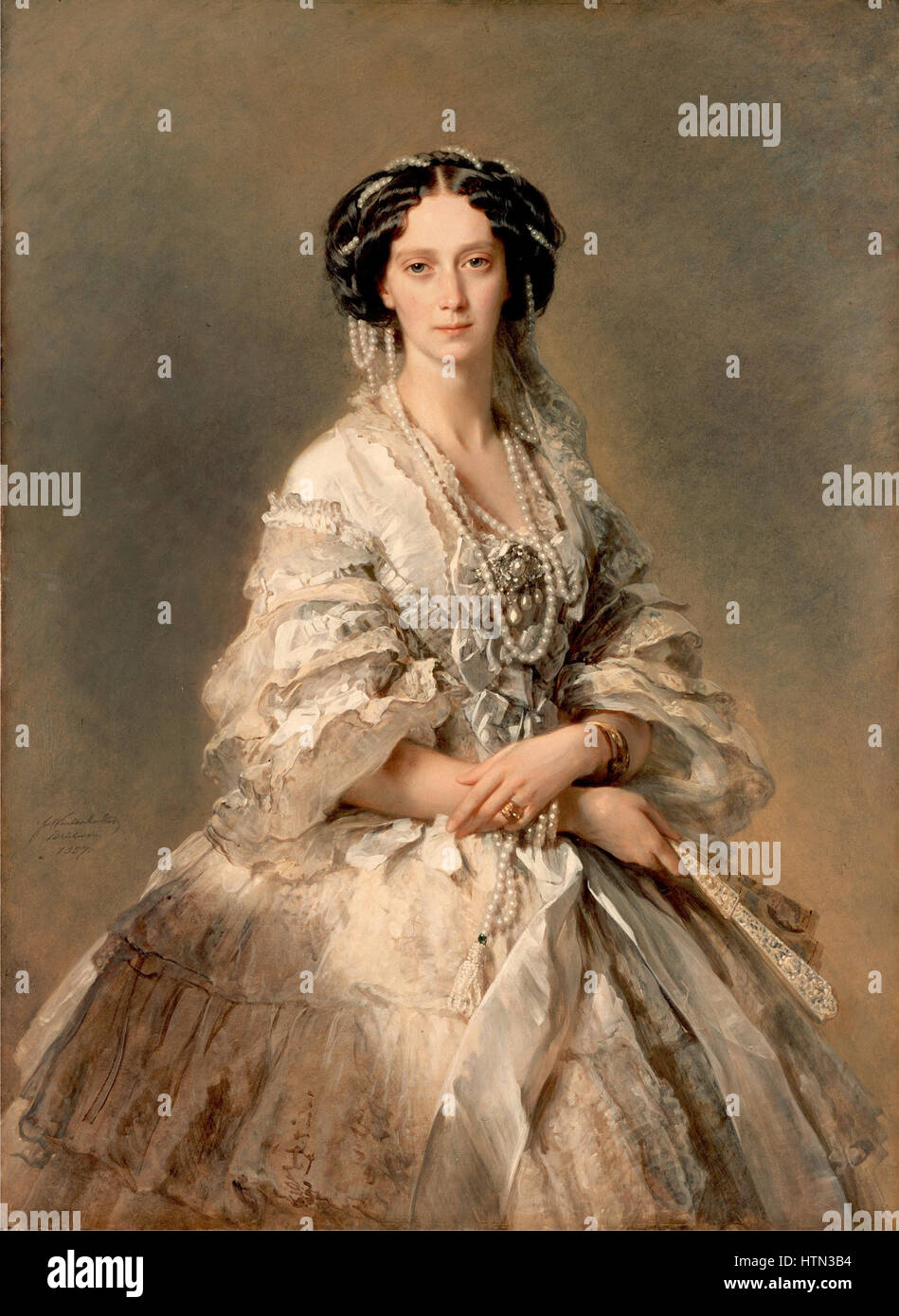 Maria Alexandrovna von Winterhalter (1857, Eremitage) 2 Stockfoto Maria Alexandrovna von Winterhalter (1857, Eremitage) 2 Stockfoto
