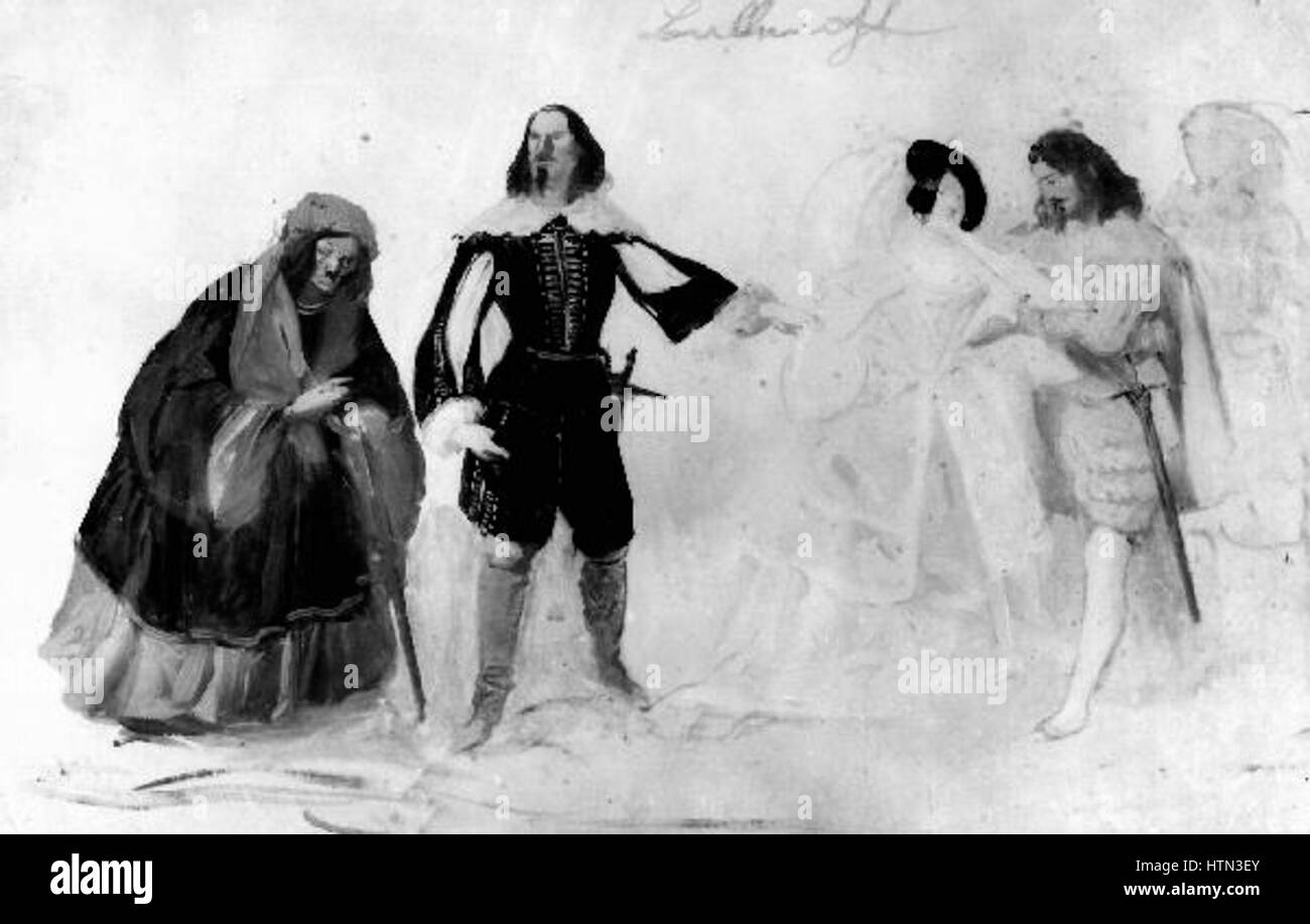 Josef Navratil 1798-1865 - Studie k Hereckym postavam Stockfoto