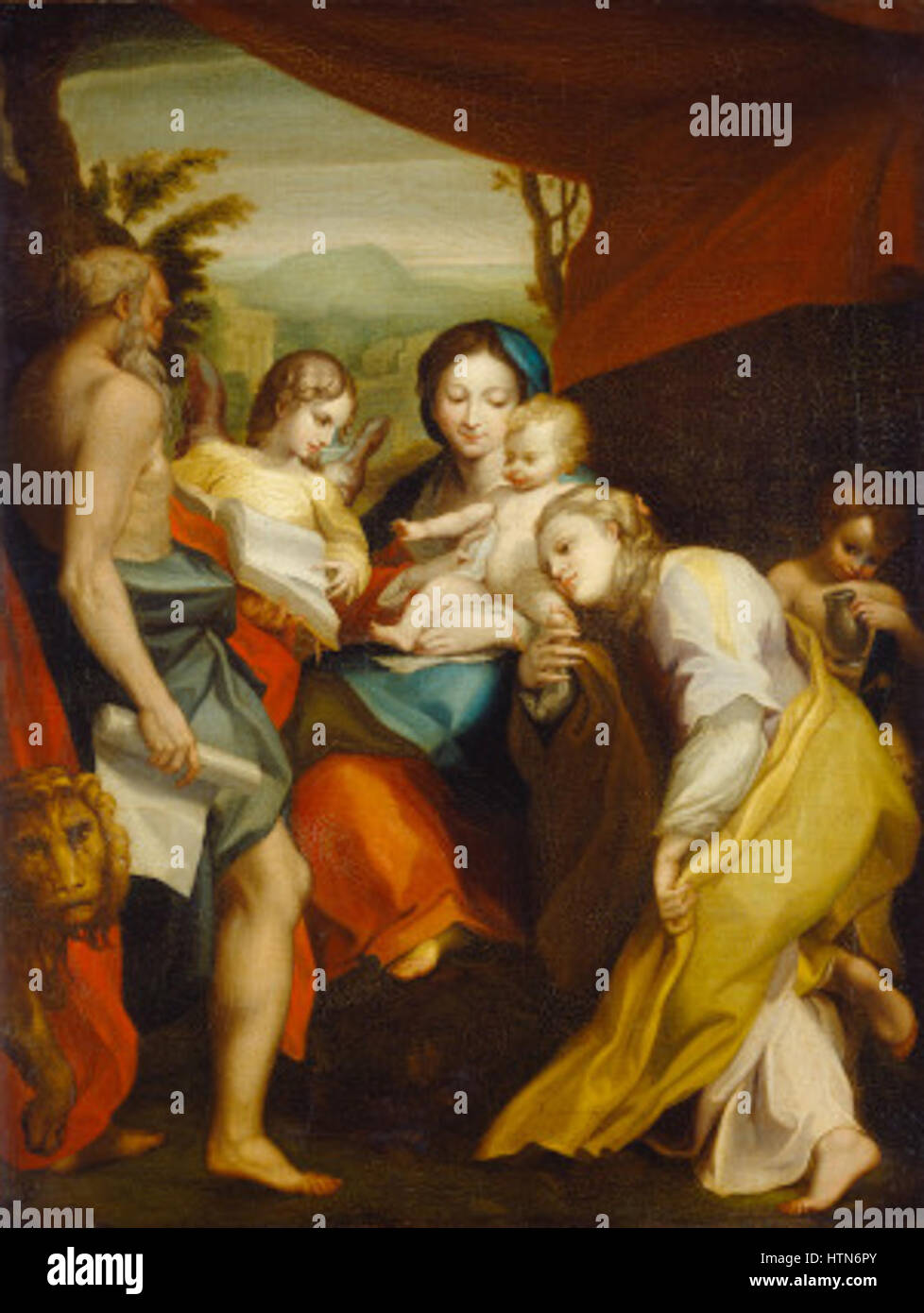 Madonna des Heiligen Hieronymus Stockfoto