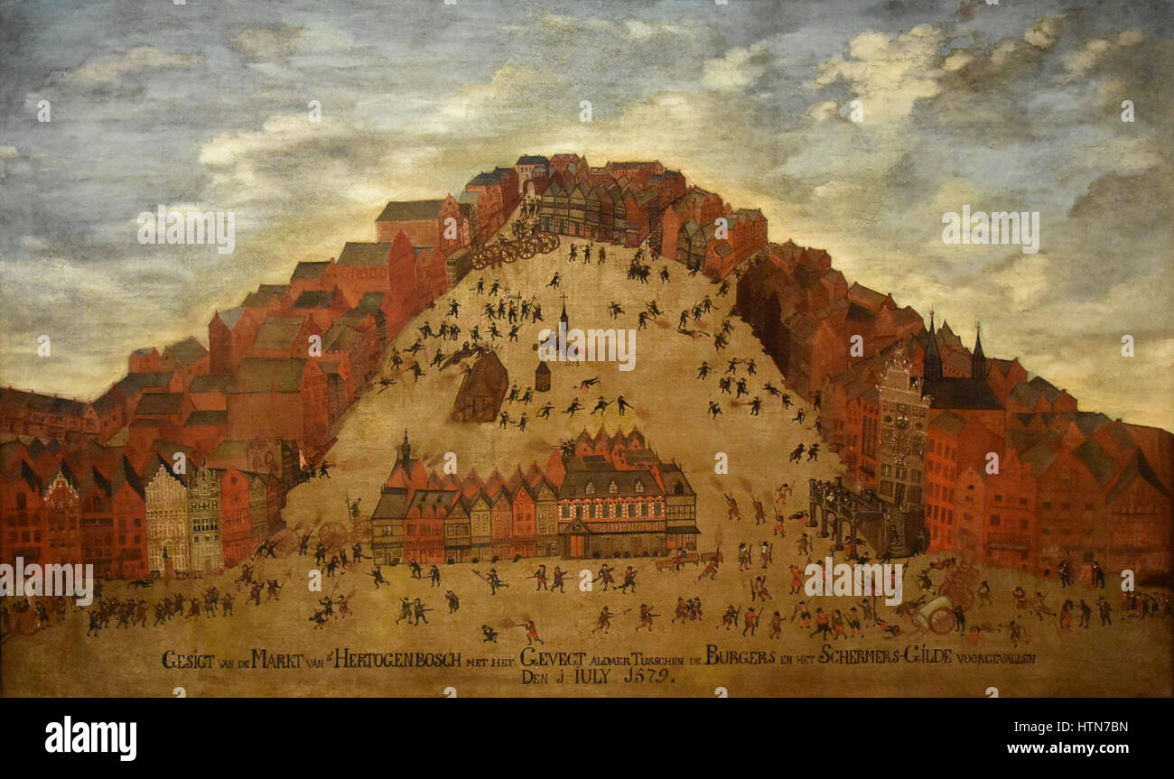 Jan van Diepenbeeck (Act. 1573-1621) Schermersoproer Höhle Bosch 1579 Noordbrabants Museum-Hertogenbosch 26.08.2016 Stockfoto