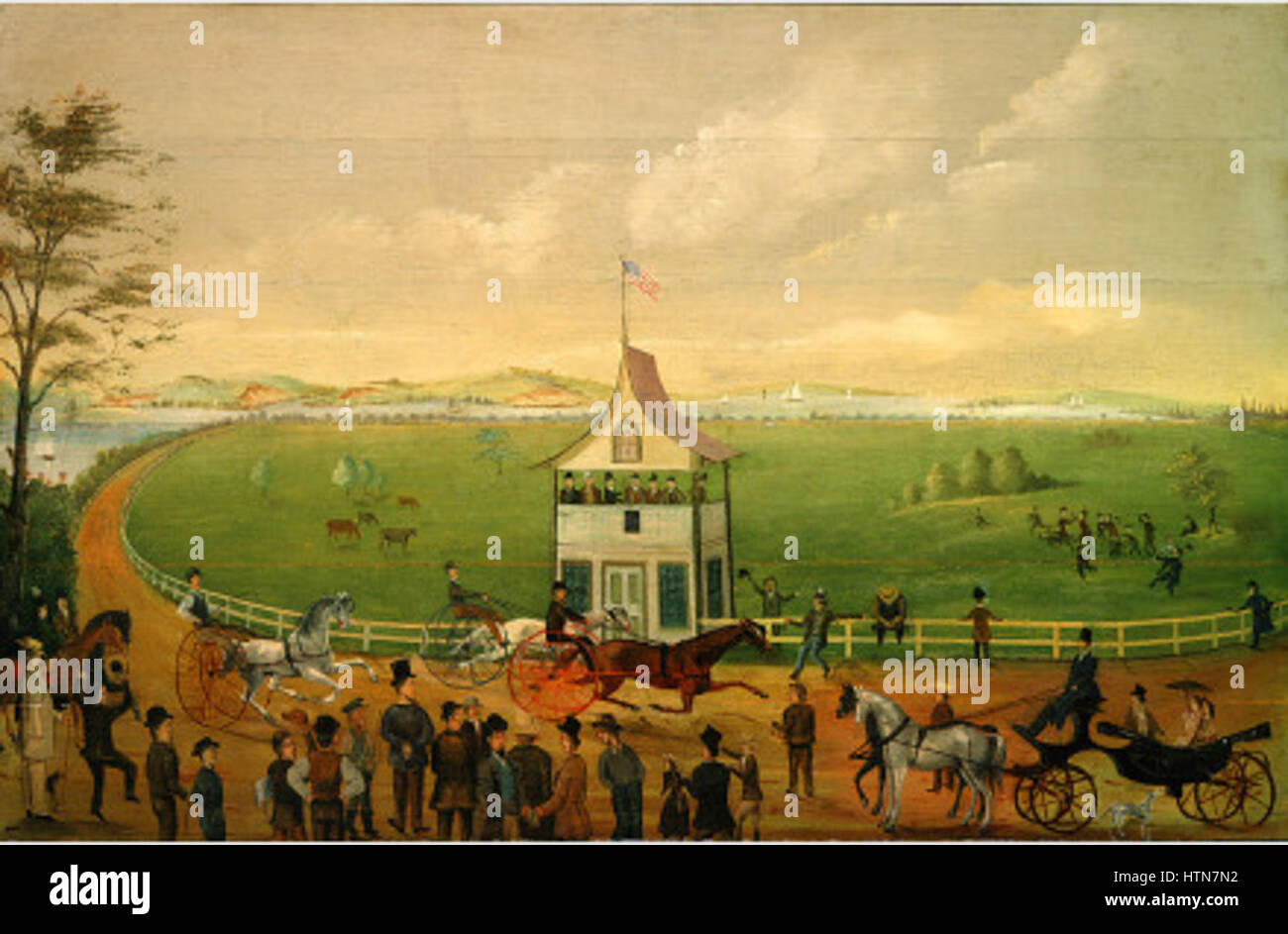 „The Finish“ ist ein Kunstwerk aus der Sammlung des Minneapolis Institute of Arts. Dieses Stück, das das Ende einer Reise oder eines Prozesses reflektiert, symbolisiert Vollendung oder Endgültigkeit und zeichnet sich durch seine Form und Komposition aus. Stockfoto