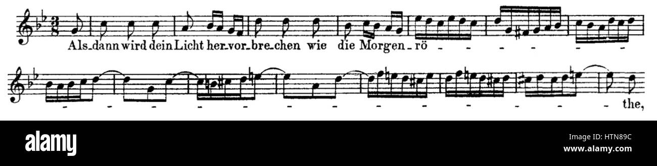 Bwv39.1-3-Fuge Stockfoto