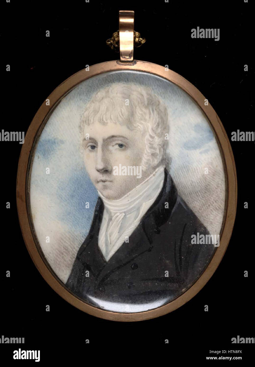 „Portrait of a Gentleman“ (Portrait of a Gentleman) ist ein anonymes Gemälde aus dem 18. Jahrhundert, das das formale Porträt dieser Zeit widerspiegelt. Das Thema ist in edler Kleidung gekleidet, zeigt die Mode und den sozialen Status der Zeit, mit einem würdevollen Ausdruck und einer ausgewogenen Haltung. Stockfoto