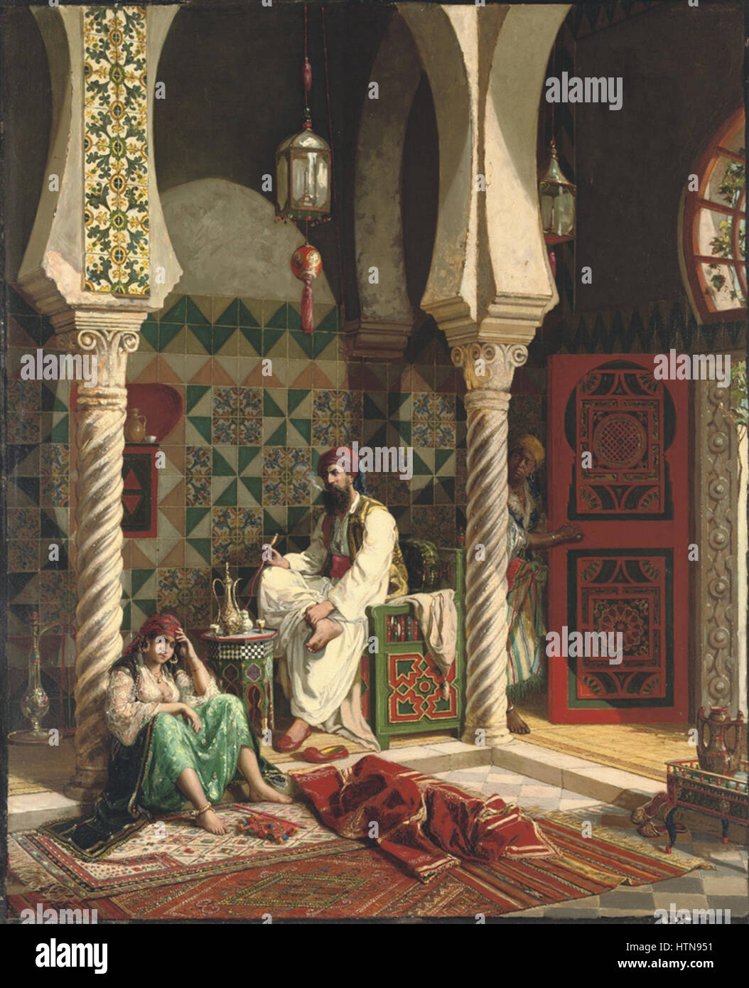 Jan Baptist Huysmans - eine Rauchfahne Stockfoto