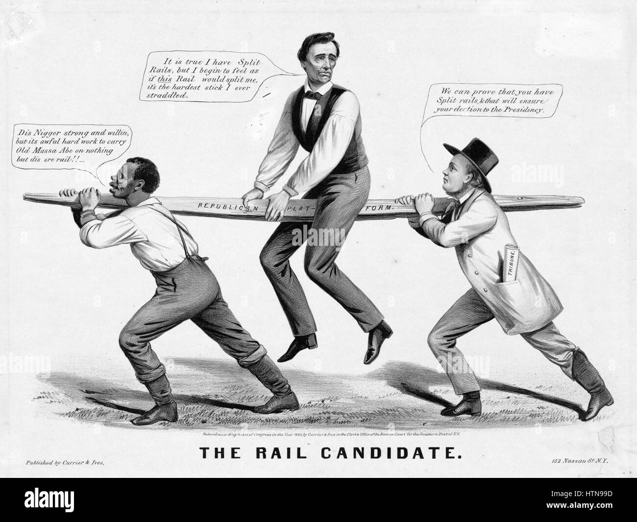 Der Rail-Kandidat Stockfoto