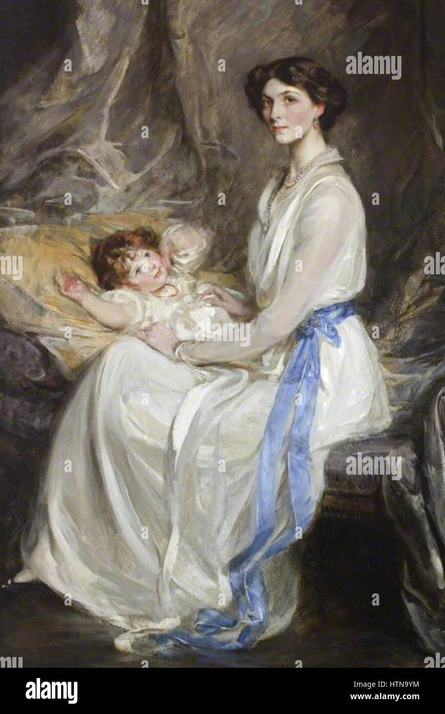 James Jebusa Shannon, 1914c - Lady Winifred Paget und ihr Sohn John Stockfoto