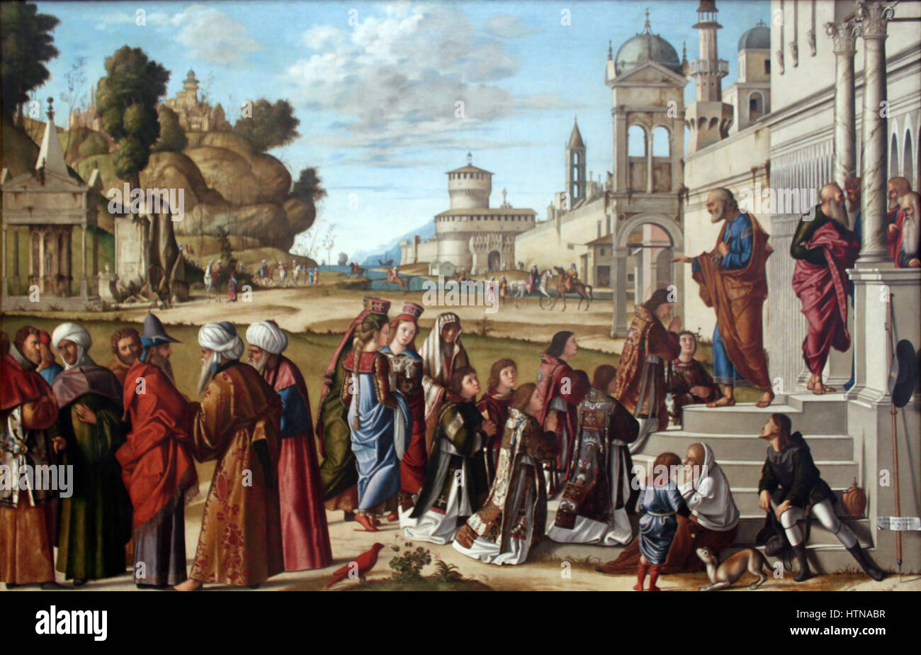 1511 Carpaccio Weihe des hl. Stephanus Zum Diakon anagoria Stockfoto
