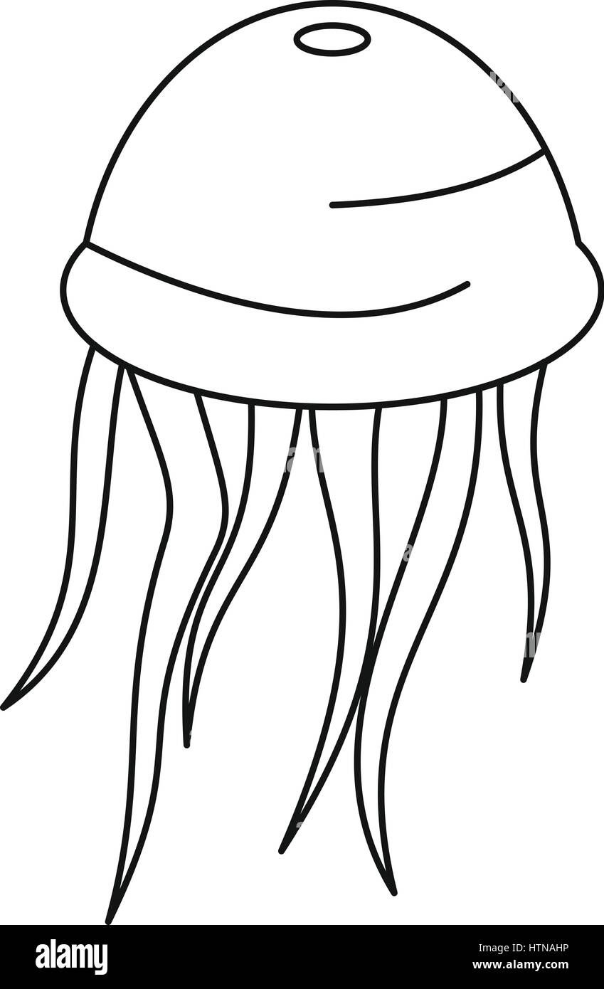 Medusa-Symbol. Umriss-Illustration der Medusa Vektor Icon für web Stock Vektor