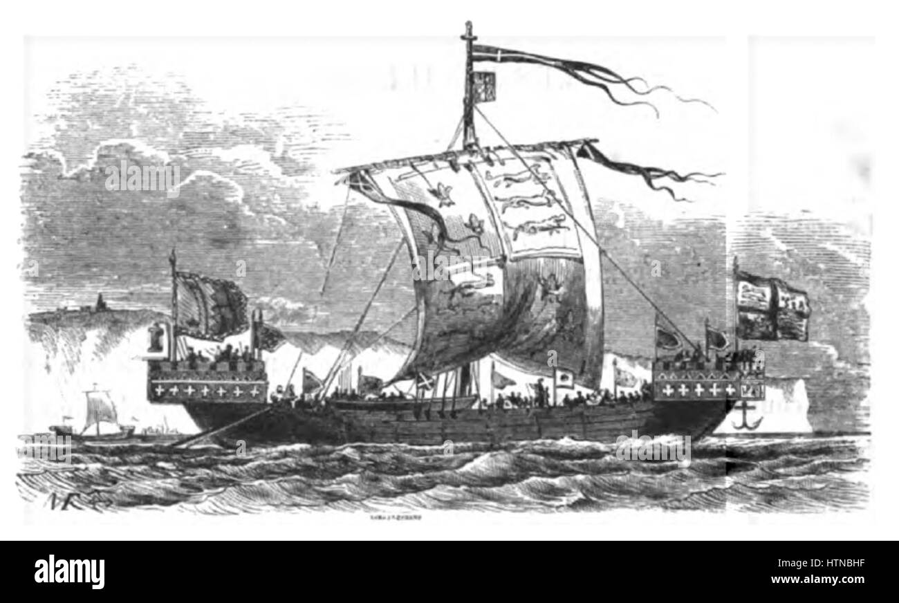 La Marine von Pacini ist ein Gemälde aus dem 19. Jahrhundert, das das Thema Meer erforscht. Es zeigt eine maritime Szene mit Schiffen, Wellen und atmosphärischer Beleuchtung und unterstreicht die Fähigkeit des Künstlers, die dynamische Bewegung des Wassers und die Kraft des Meeres einzufangen. Stockfoto