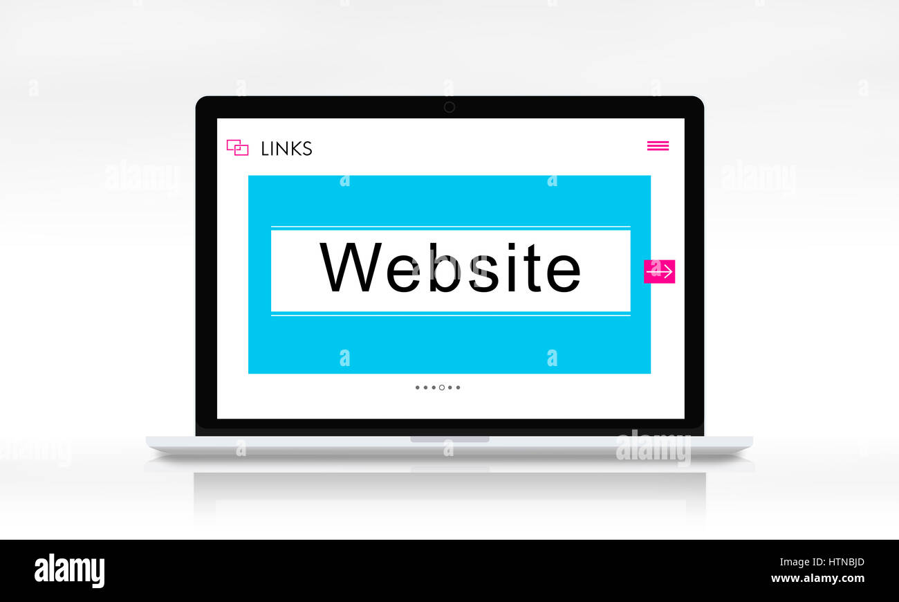 HTTP WWW Website verbindet Search Box Grafikkonzept Stockfoto
