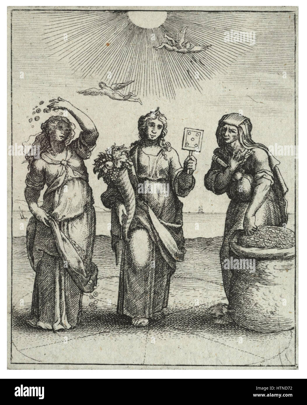 Wenceslas Hollar - die goldene Mitte 2 Stockfoto