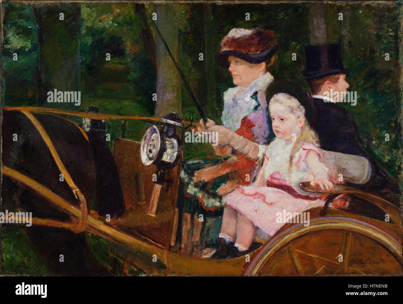 Mary Stevenson Cassatt, American - eine Frau und ein Mädchen fahren - Google Art Project Stockfoto