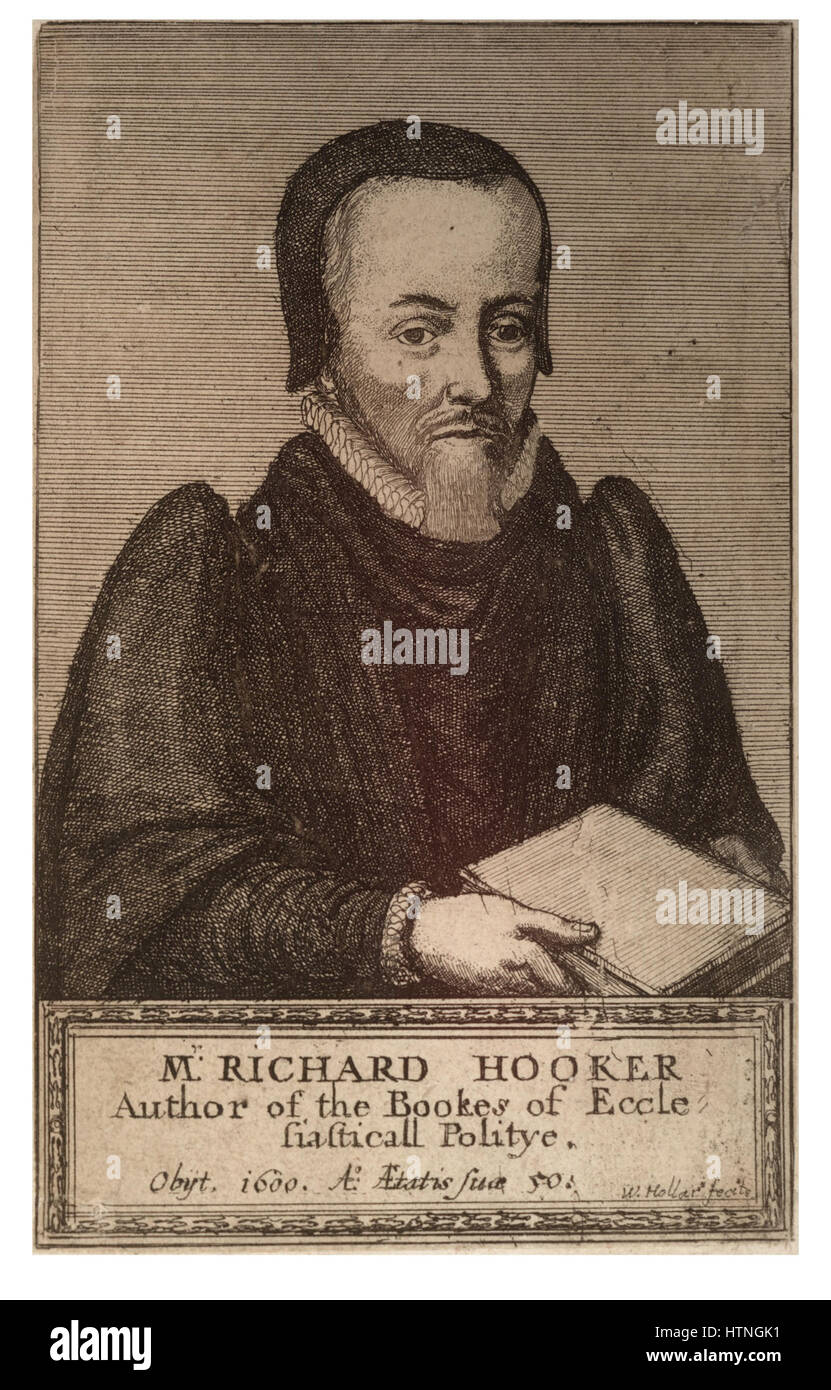 Wenzel Hollar - Richard Hooker (Zustand 1) Stockfoto
