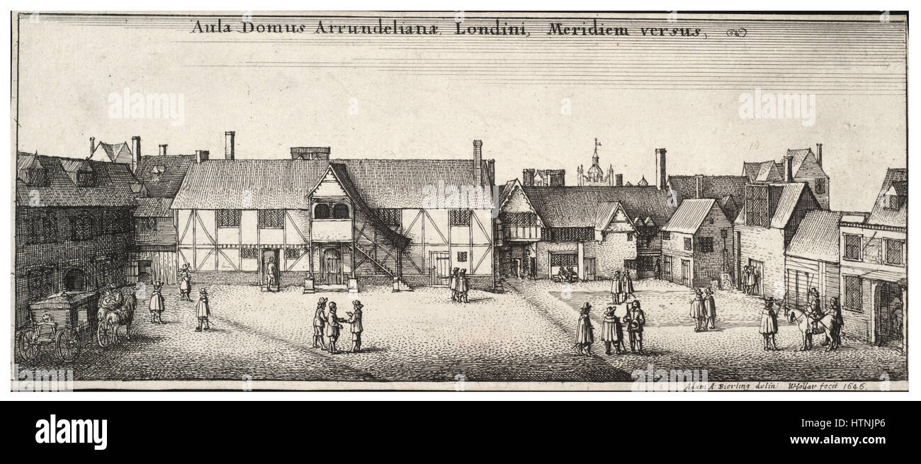 Wenzel Hollar - Arundel House, von der S. Stockfoto