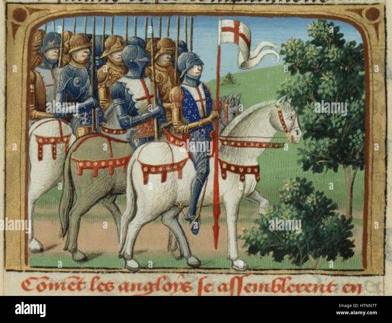 Die „Vigiles du roi Charles VII“ bezieht sich auf die königlichen Garde von König Karl VII. Von Frankreich. Diese Wachen wurden beauftragt, den König und seinen Hof zu schützen, um ihre Sicherheit während des 15. Jahrhunderts zu gewährleisten. Ihre Aufgaben erstreckten sich auf die Aufrechterhaltung der Ordnung im königlichen Haushalt und die Unterstützung bei der Verteidigung Frankreichs in turbulenten Zeiten. Stockfoto