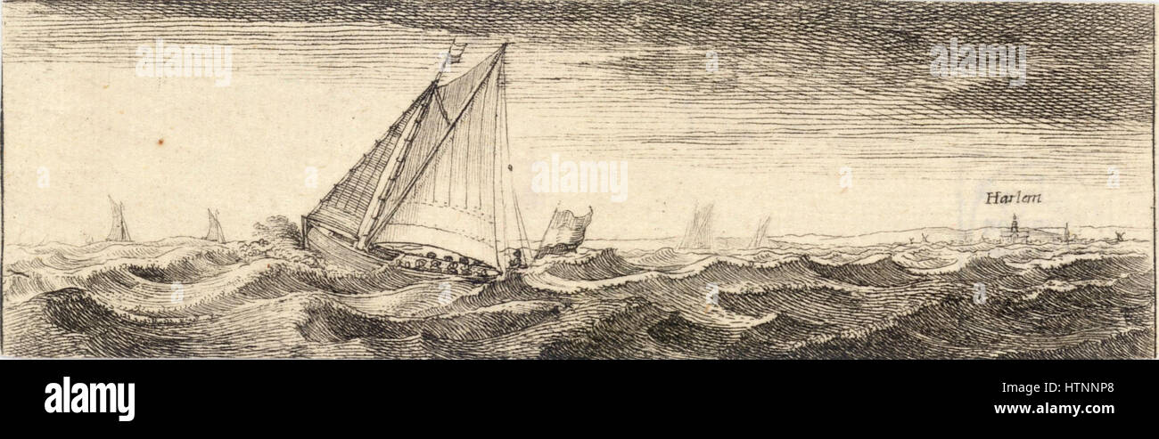 Wenzel Hollar - Haarlem (Zustand 1) Stockfoto