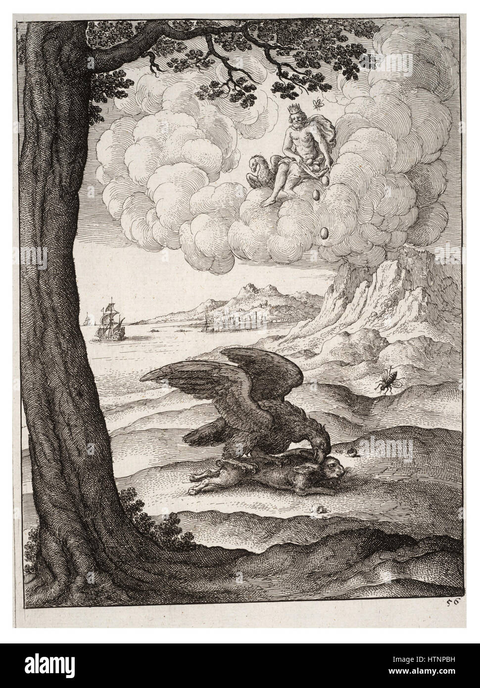 Wenceslas Hollar - der Adler und der Käfer 2 Stockfoto