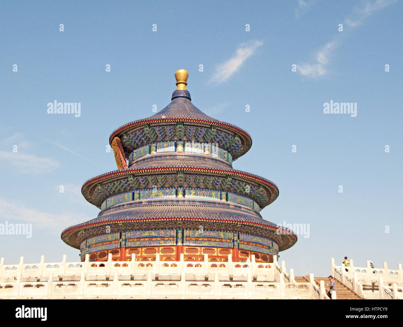 Himmelstempel, Tian Tan, Qinian Dian, Peking; China, Stockfoto