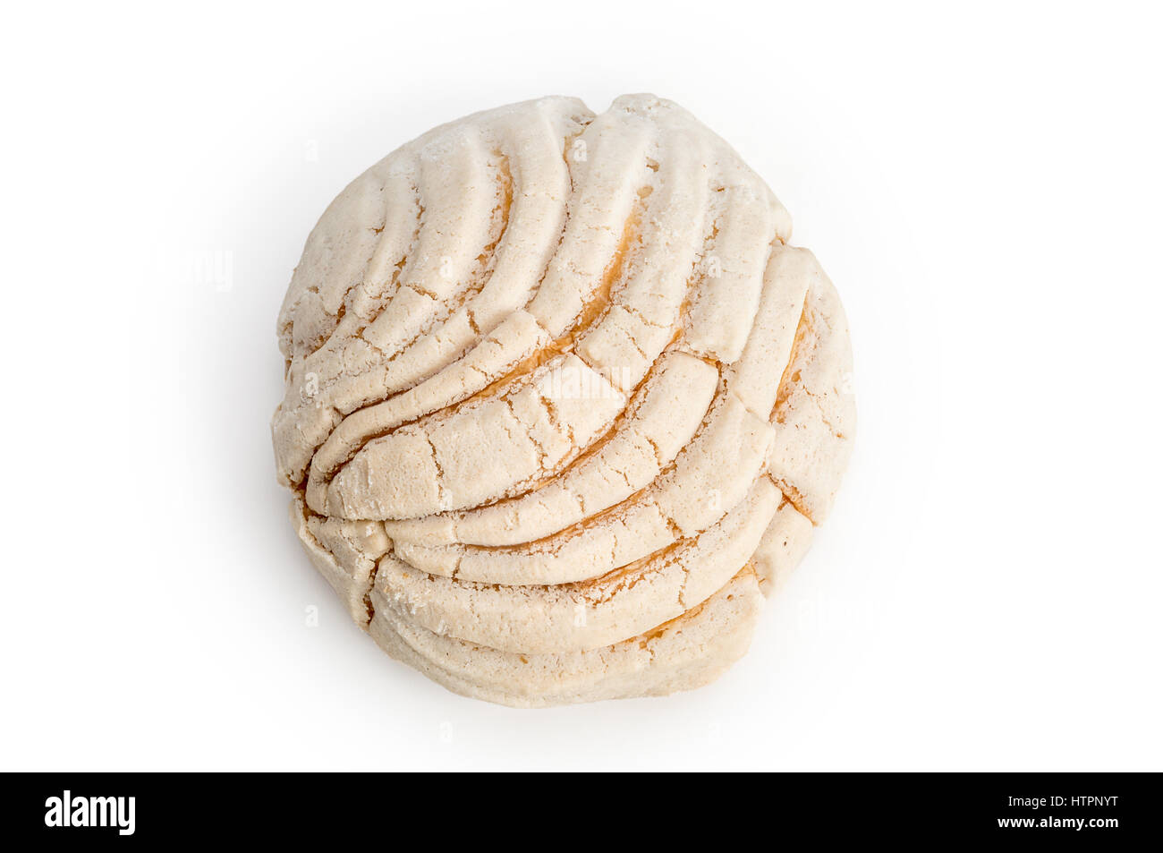 Conchas süßes Brot Traditionsbäckerei von Mexiko isoliert auf weiss Stockfoto
