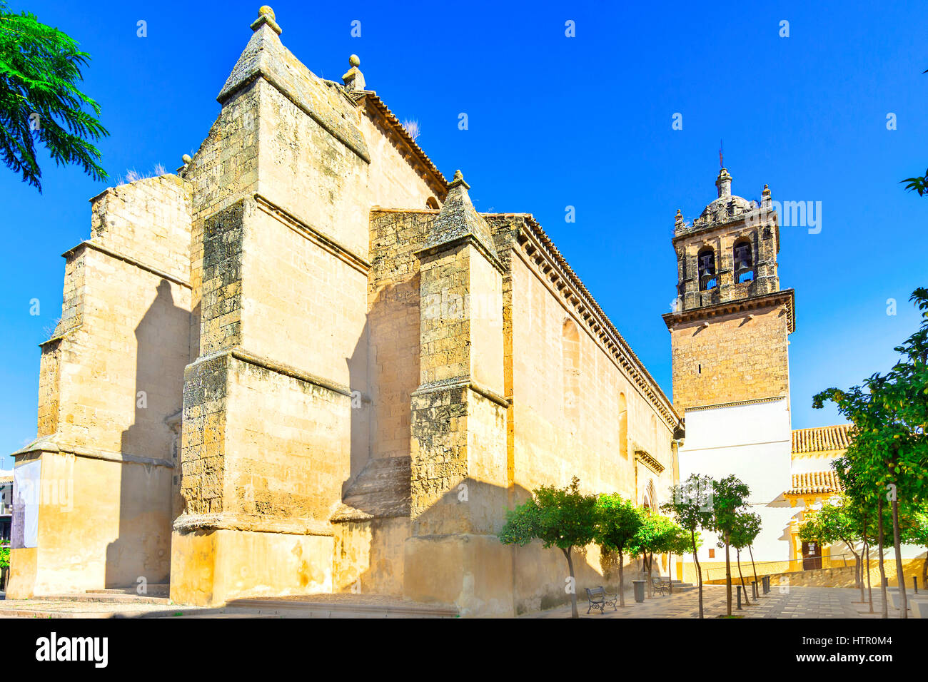 Kirche von Santa Marina de Aguas Santas, Córdoba, Andalusien, Spanien. Stockfoto