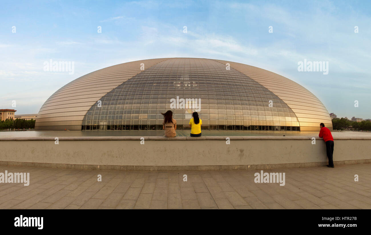 China, Beijing, Peking, Stadt, National Center for the Performing Arts, National Grand Theatre Stockfoto