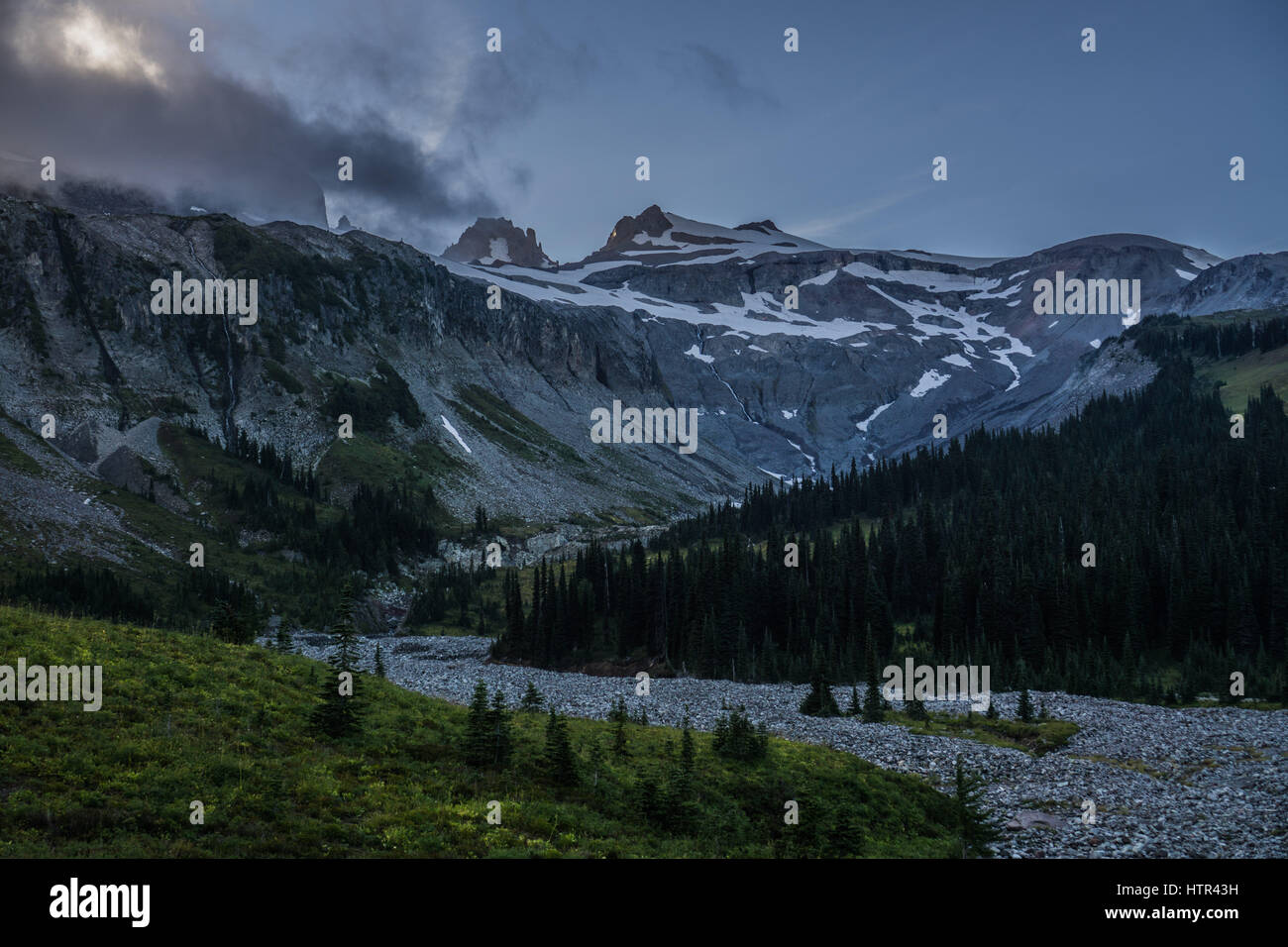 Wonderland Trail Thru-Hike Stockfoto