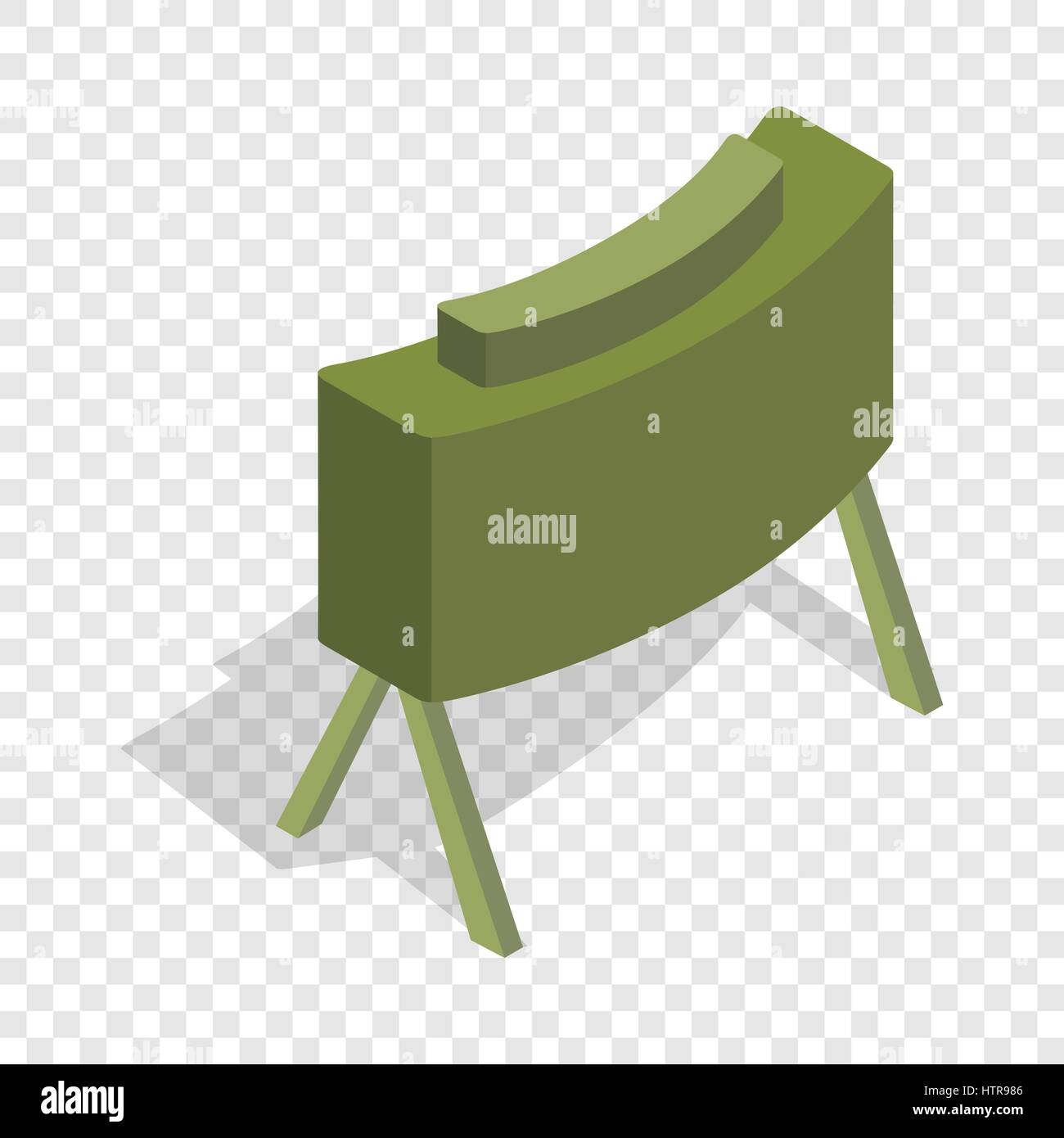Militär von mir isometrische Symbol Stock Vektor
