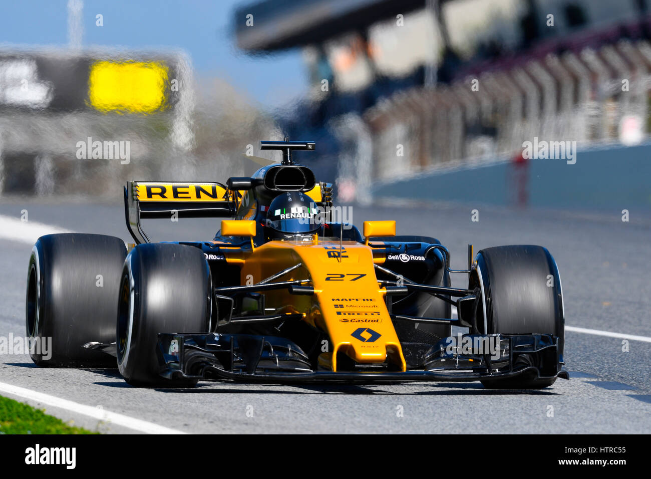 Circuit de Catalunya, Barcelona in der Nähe von Barcelona, Spanien, 27.2. - 2.3.2017, Formel eine Testtagen---Nico HŸlkenberg (Hülkenberg), Renault R.S.17 Stockfoto