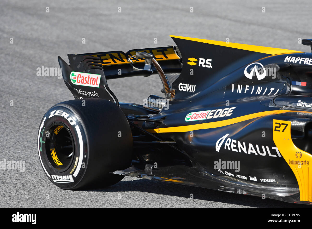 Circuit de Catalunya, Barcelona in der Nähe von Barcelona, Spanien, 27.2. - 2.3.2017, Formel eine Testtagen---Nico HŸlkenberg (Hülkenberg), Renault R.S.17 Stockfoto
