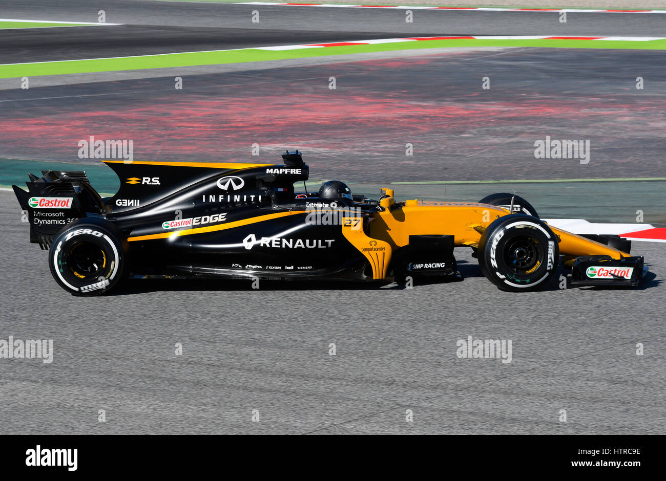 Circuit de Catalunya, Barcelona in der Nähe von Barcelona, Spanien, 27.2. - 2.3.2017, Formel eine Testtagen---Nico HŸlkenberg (Hülkenberg), Renault R.S.17 Stockfoto
