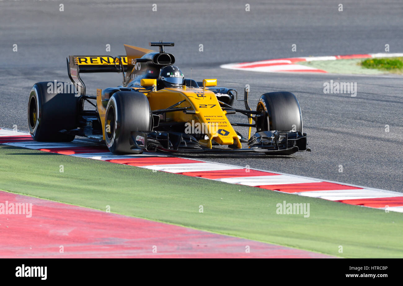 Circuit de Catalunya, Barcelona in der Nähe von Barcelona, Spanien, 27.2. - 2.3.2017, Formel eine Testtagen---Nico HŸlkenberg (Hülkenberg), Renault R.S.17 Stockfoto