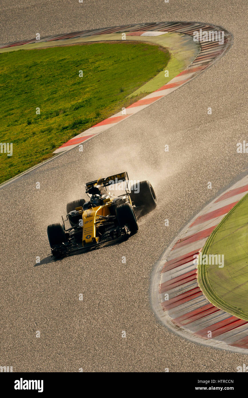 Circuit de Catalunya, Barcelona in der Nähe von Barcelona, Spanien, 27.2. - 2.3.2017, Formel eine Testtagen---Nico HŸlkenberg (Hülkenberg), Renault R.S.17 Stockfoto