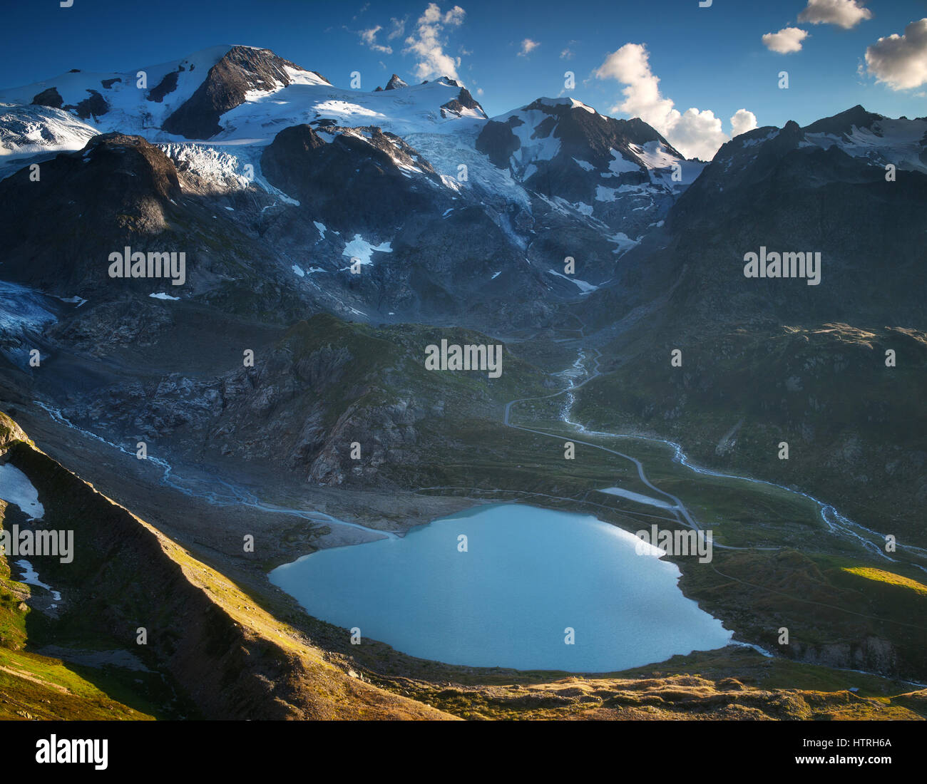 Schweiz Szene, Berge und See Stockfoto