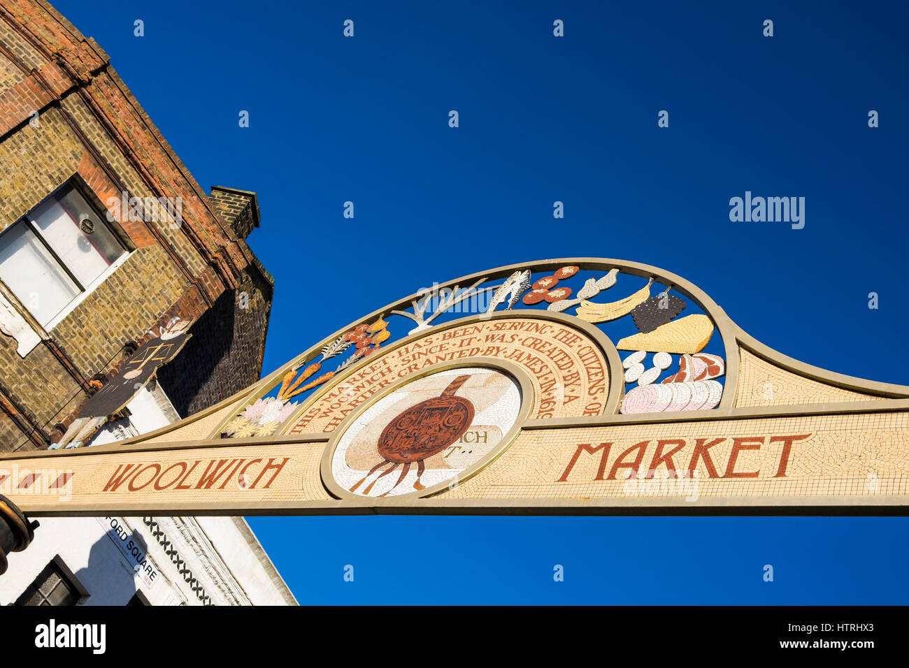 Woolwich Markt, Woolwich, London, England, Vereinigtes Königreich Stockfoto