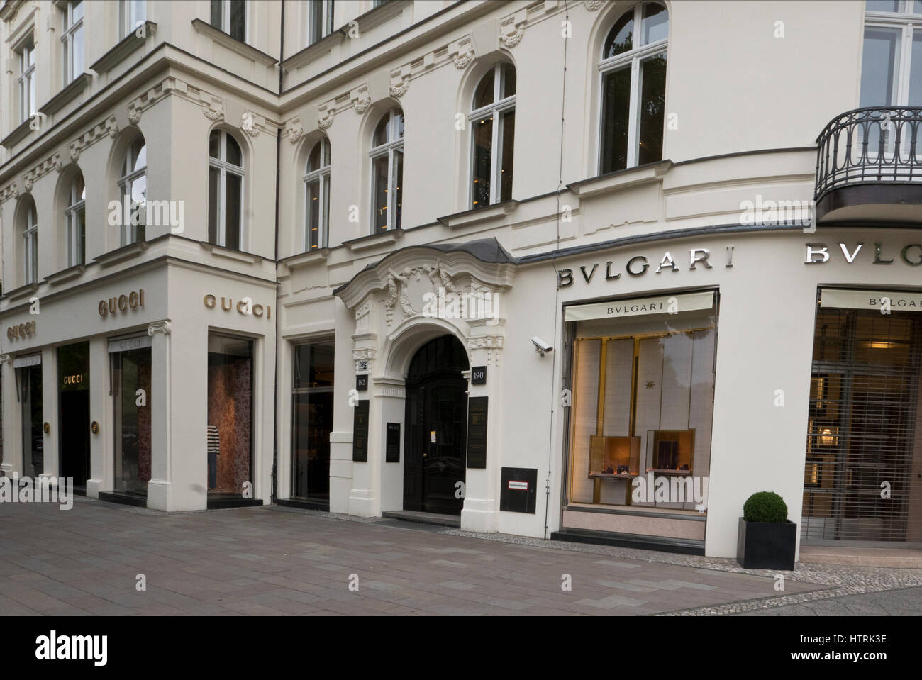 Das äußere des eine luxuriöse Gucci Shop, Berlin, Deutschland  Stockfotografie - Alamy