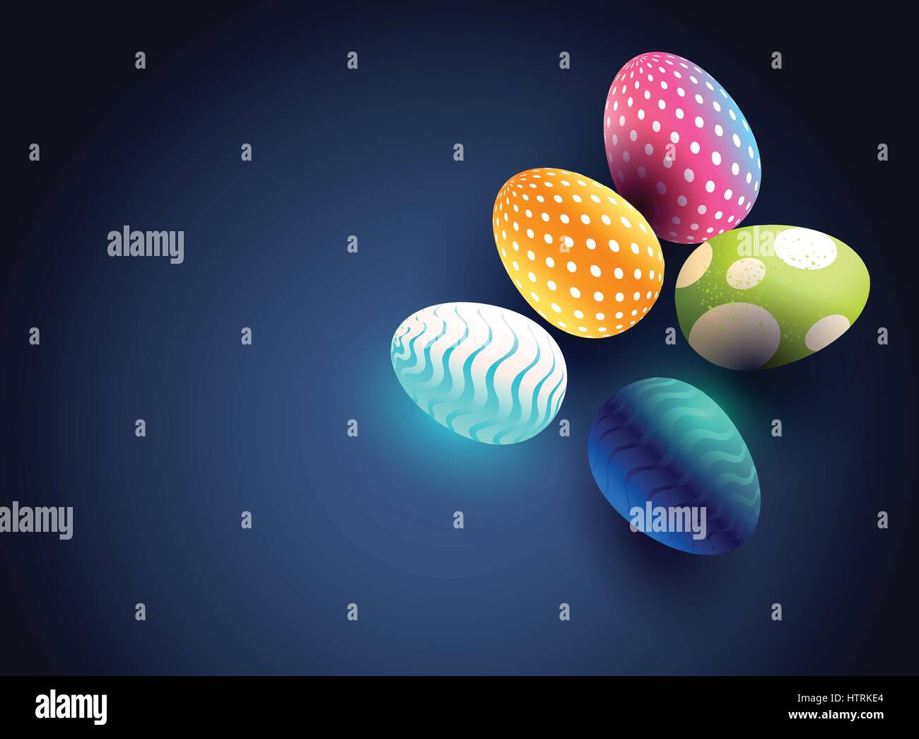 Eine moderne Osterei-Hintergrund-Design mit hellen Schokoladeneier und Platz für Wortlaut. Vektor-illustration Stock Vektor