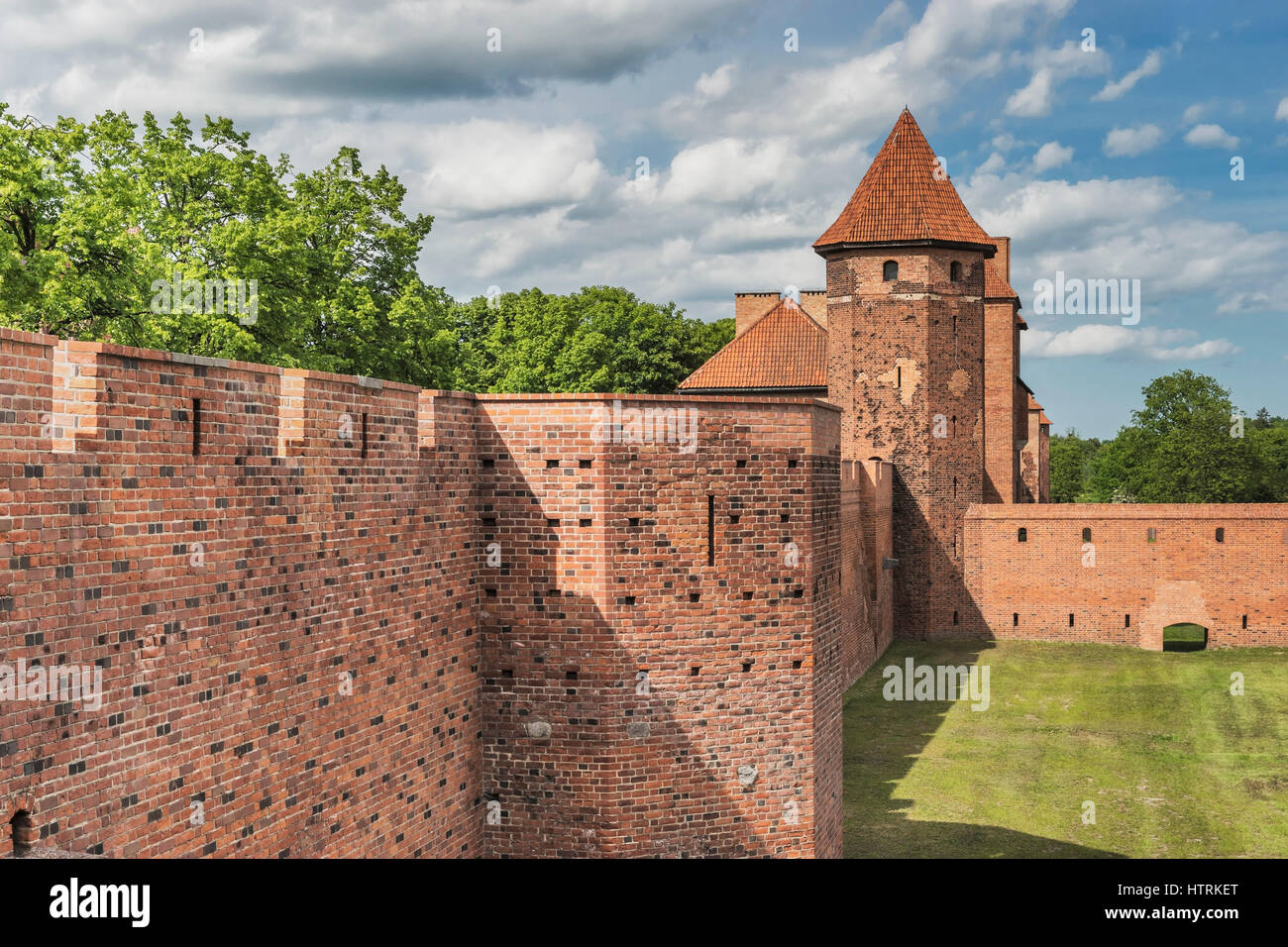 Die Burg des Deutschen Ordens in Marienburg war Sitz des Hochmeisters des Deutschen Ordens, Pommern, Polen, Europa Stockfoto