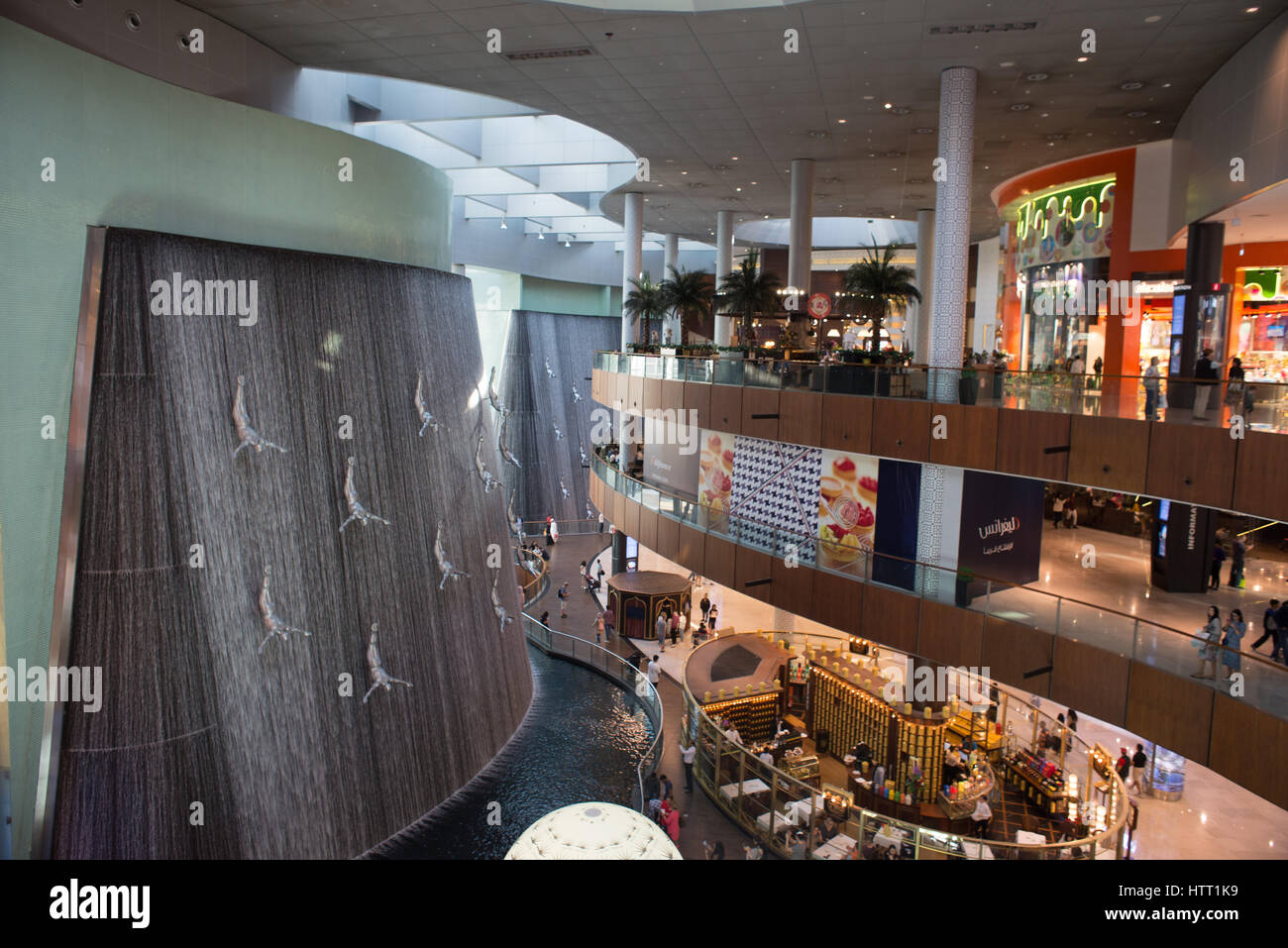 Dubai, Vereinigte Arabische Emirate, Dubai Aquarium, Mall von Dubai Stockfoto