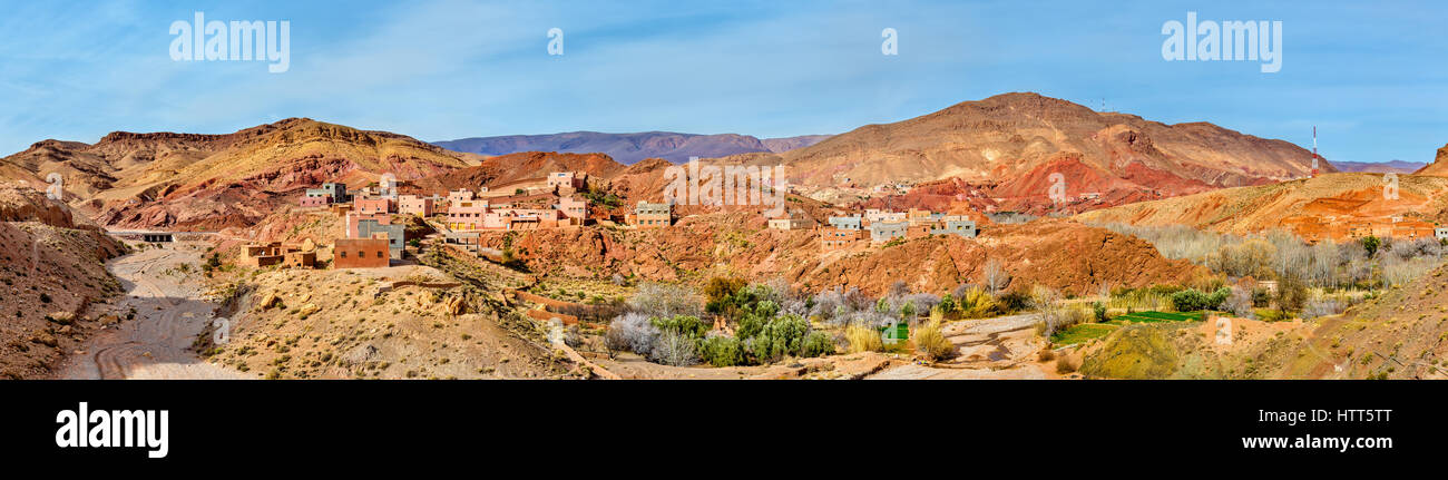 Landschaft des Dades Tal im hohen Atlasgebirge, Marokko Stockfoto