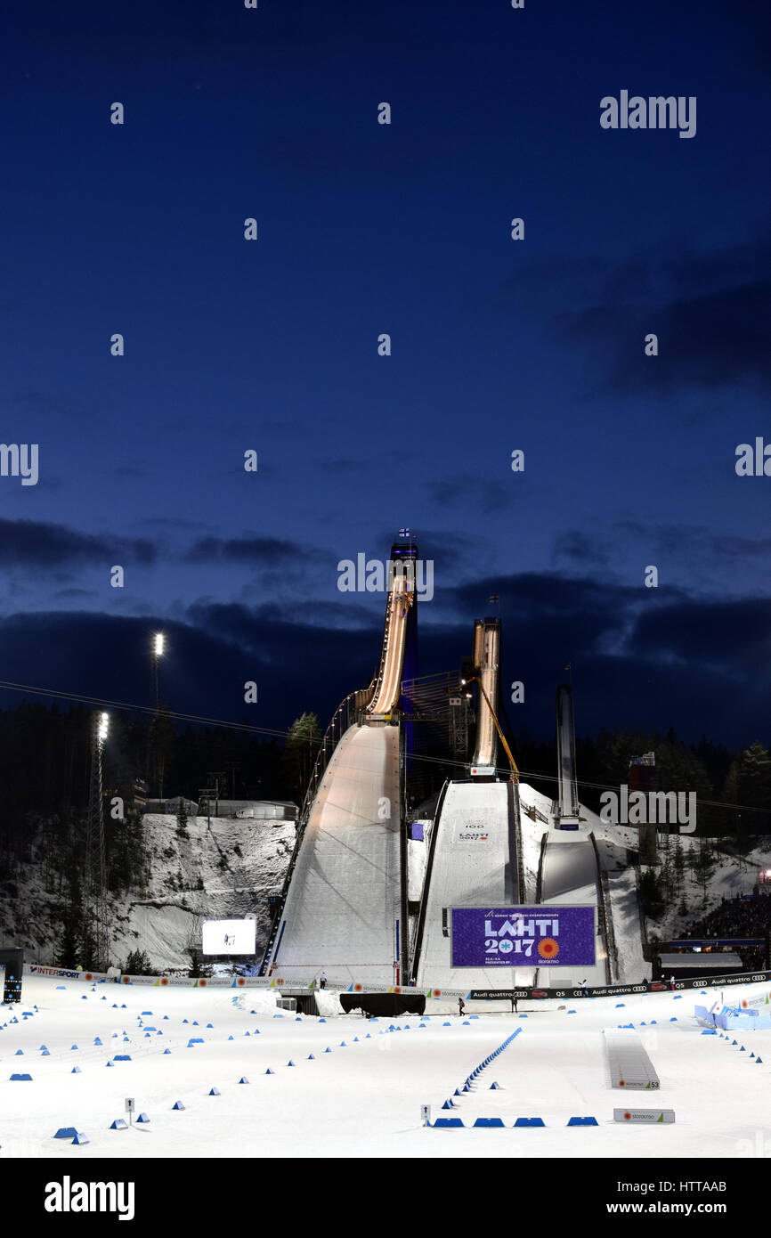 Lahti-Skistadion Stockfoto