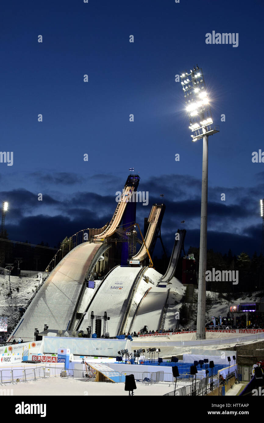 Lahti-Skistadion Stockfoto