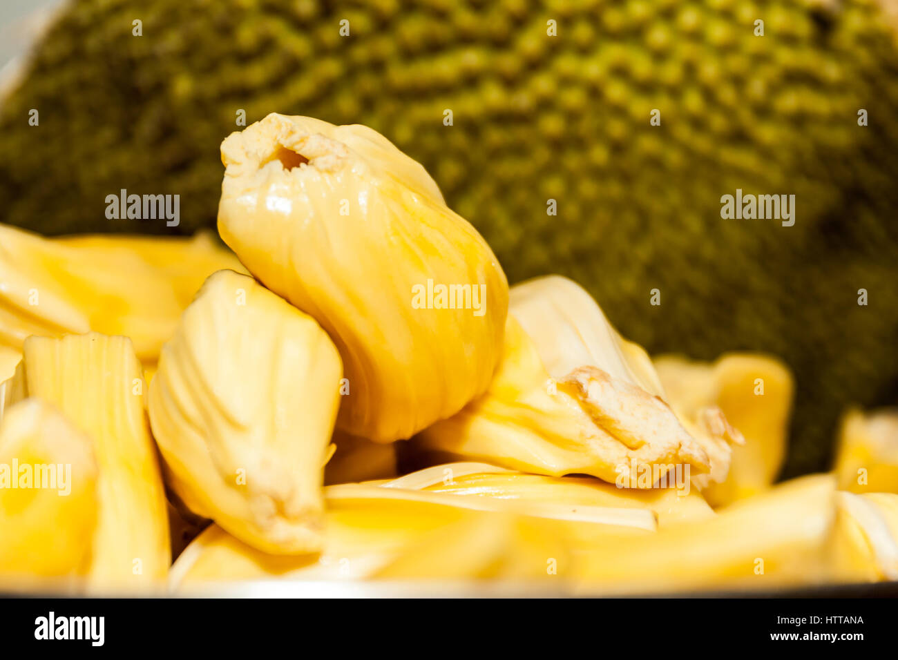 Nahaufnahme von Jackfrucht Stockfoto