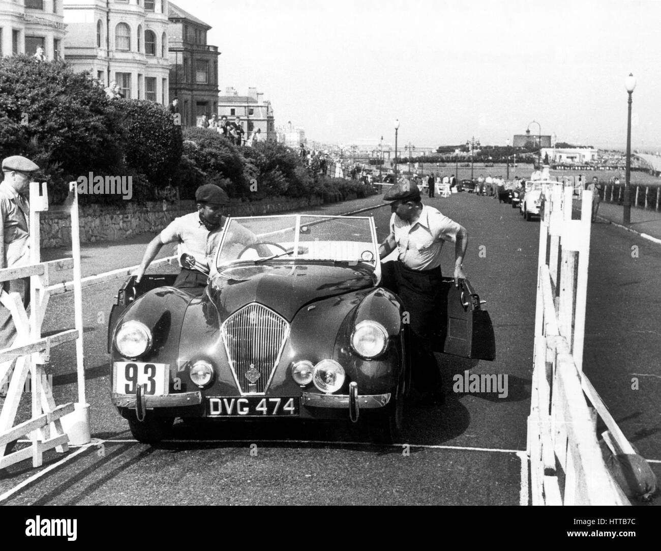 Healey Westland 2.4 s.p.a. Freeman. Eastbourne Rallye 5. Juli 1952 Stockfoto