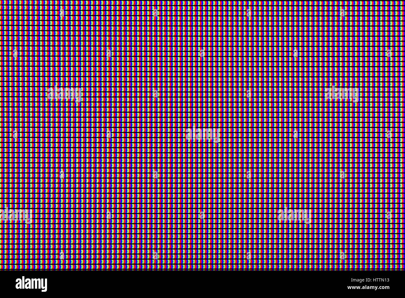 Closeup RGB led Diode led-TV oder Monitor-Screen-Display-Panel geführt. Bunte led Bildschirmhintergrund für Design mit textfreiraum für Text oder Bild Stockfoto