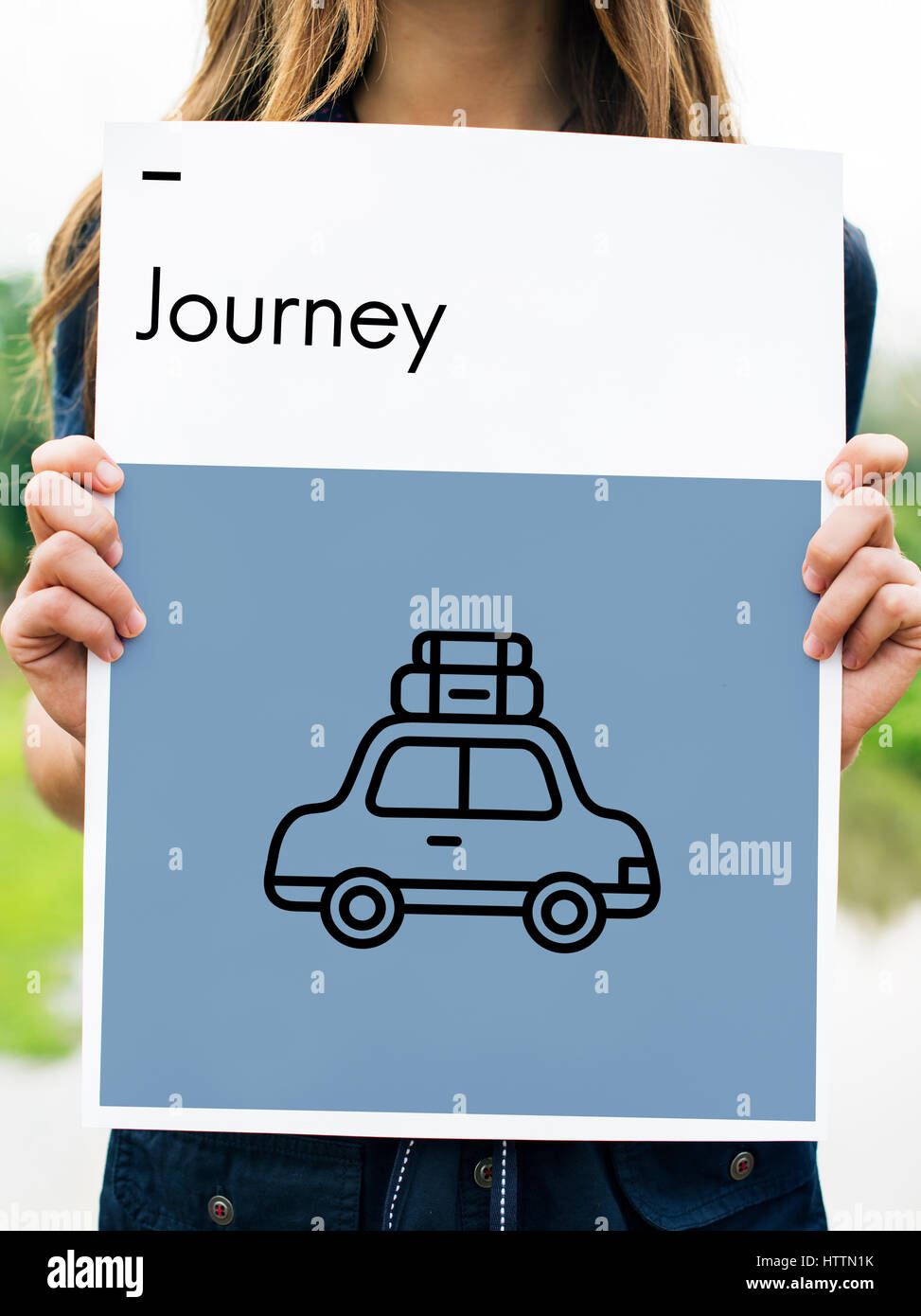 Abenteuer-Bon Voyage-Ziel-Symbol Stockfoto