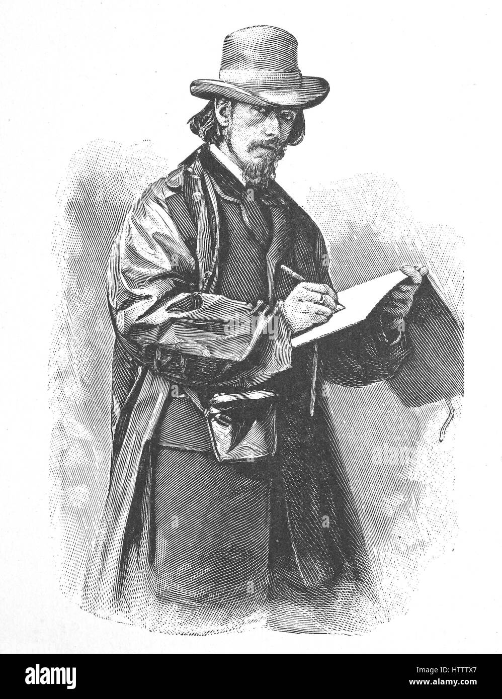 Anton Alexander von Werne, war 9. Mai 1843 - 4 Januar 191, ein deutscher Maler, bekannt für seine Geschichte Bilder von bemerkenswerten politischen und militärischen Ereignisse im Königreich Preußen, Reproduktion von einem Holzschnitt aus dem Jahr 1882, digital verbessert Stockfoto